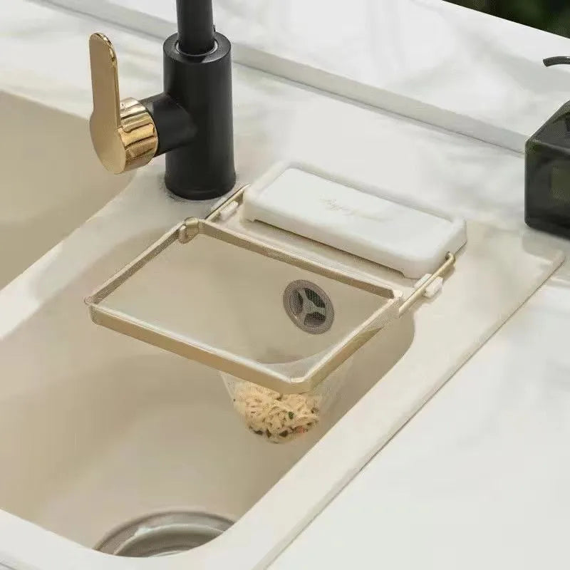Foldable Sink Draining Rack With Filter Net