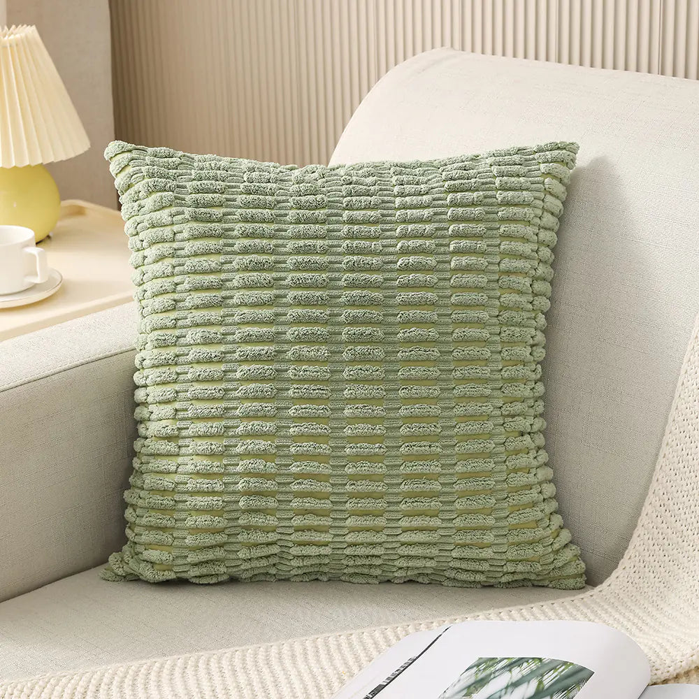 Housses de coussin en velours côtelé