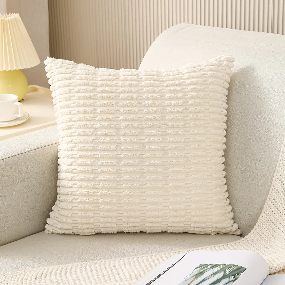 Housses de coussin en velours côtelé