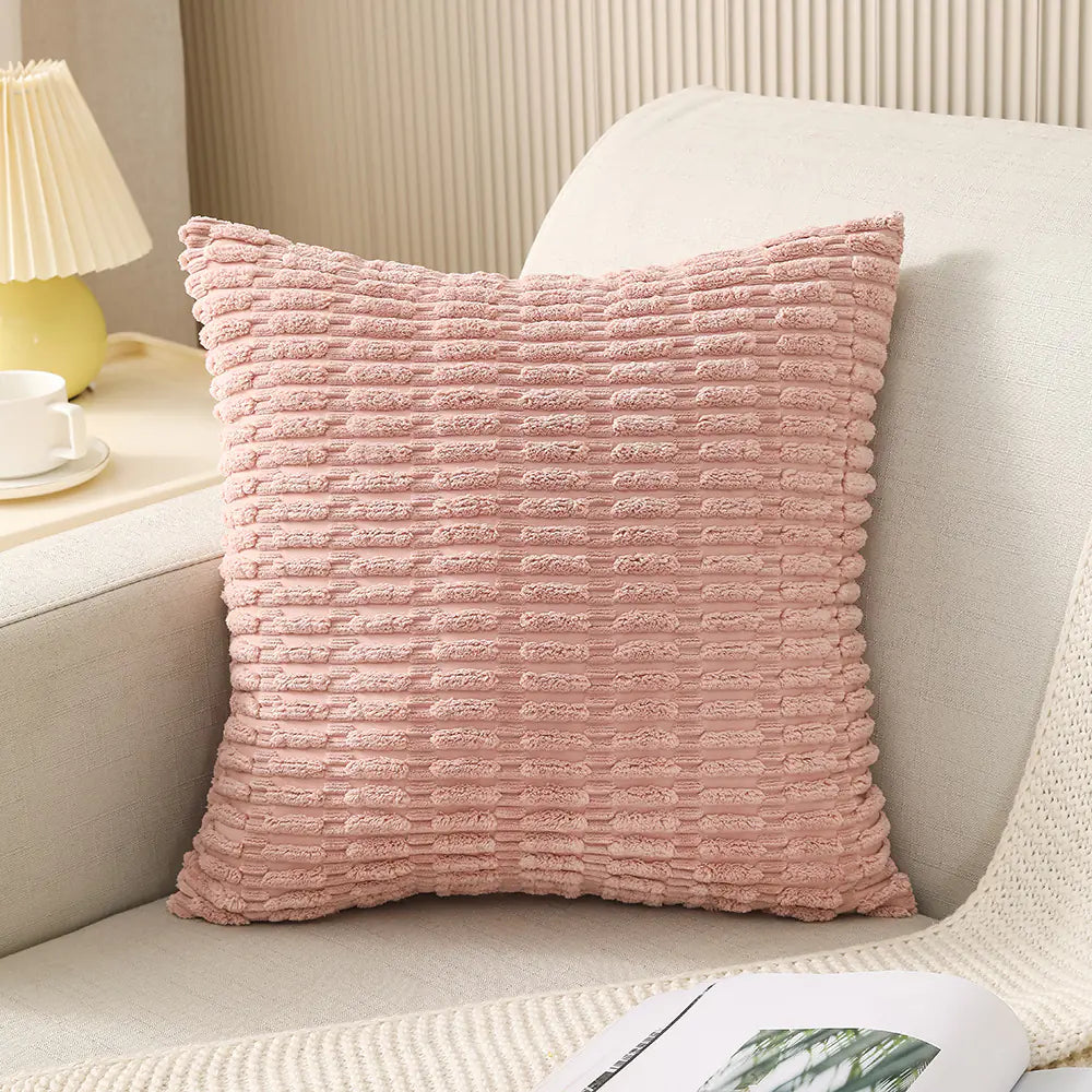 Housses de coussin en velours côtelé