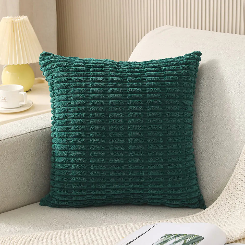 Housses de coussin en velours côtelé