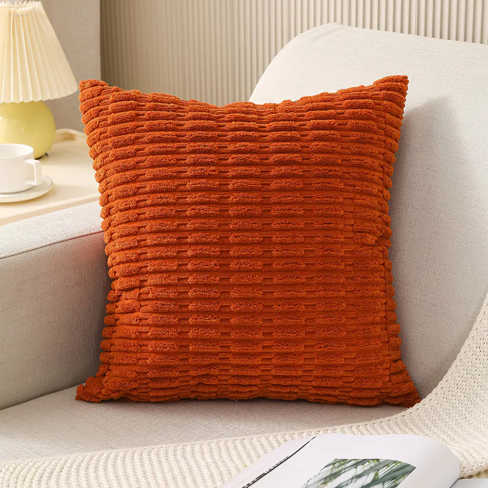Housses de coussin en velours côtelé