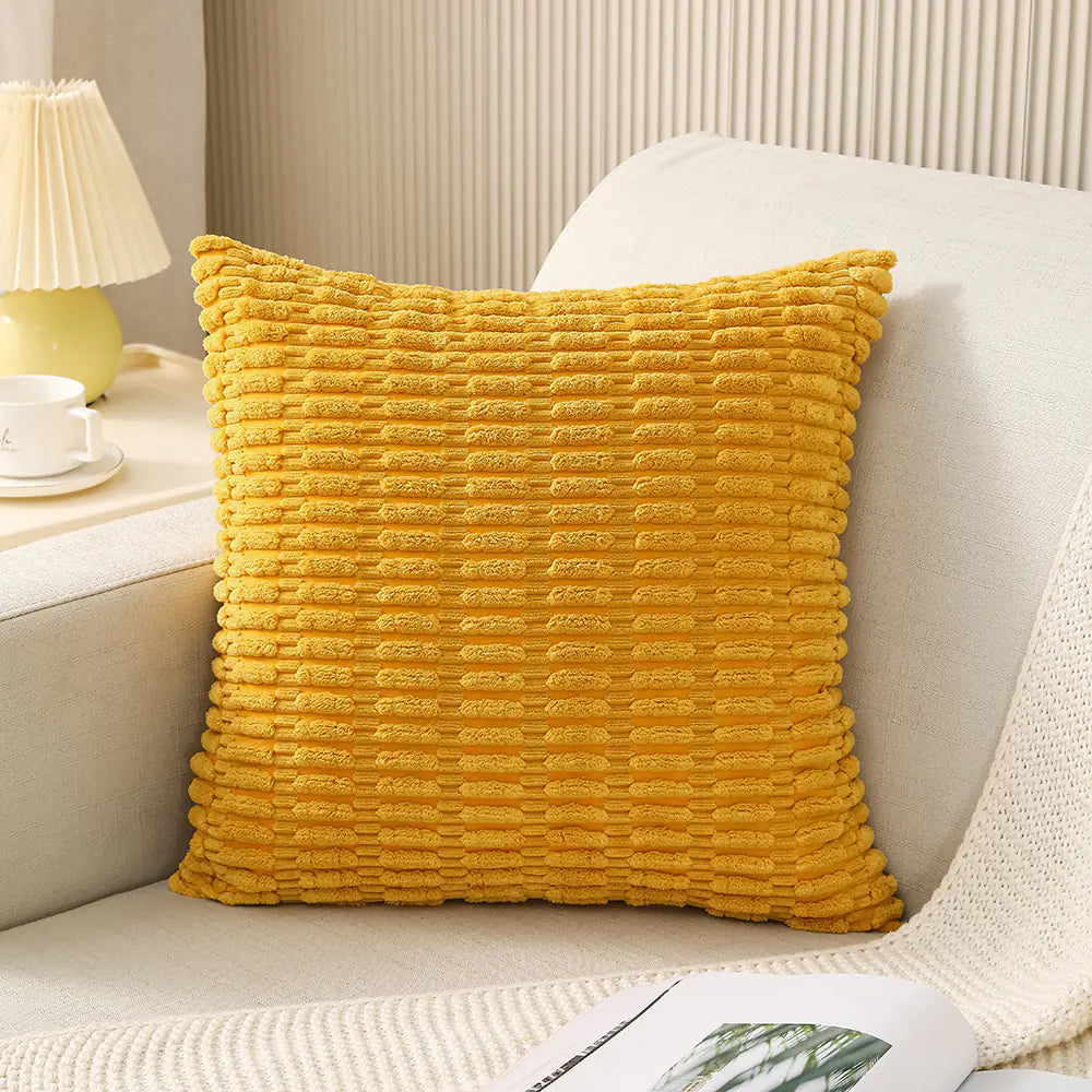 Housses de coussin en velours côtelé